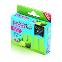 Sauber daheim Abfluss-Fee Duftstein Apfel-Zitrone 4er-Set, 40 g