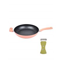 lecker daheim Küchen Set mit Keramikpfanne EQ, 32 cm & Gemüseschäler EQ mit Julienne-Funktion