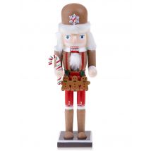 Dekorieren macht glücklich Lebkuchen Nussknacker, Holz, 30 cm