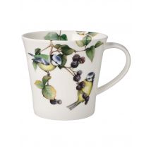 Dekorieren macht glücklich Goebel Tasse mit verschiedenen Vogelmotiven aus Porzellan x x Blaumeisen