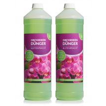 Meine Gartenwelt Orchideendünger inkl. Messbecher, 2er-Set, 2 l