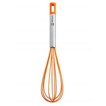 BRA Schneebesen aus Edelstahl mit Silikon-Einsatz, EFFICIENT-Serie x Edelstahl/orange