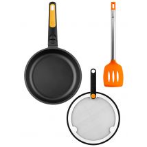 BRA Pfannen- und Brathelfer-Set, 3-teilig, 22 cm