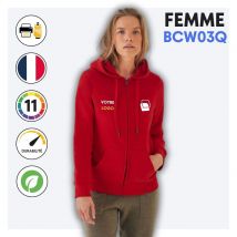 Sweat zippé avec capuche (femme) - BCW03Q
