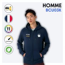 Sweat zippé avec capuche (homme) - BCU03K