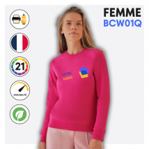Sweat sans capuche [col rond] (femme) - BCW01Q