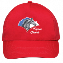 CASQUETTE - Espace cheval - Rouge