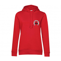 SWEAT A CAPUCHE (femme) – Centre équestre du haras d'un soir - Rouge - BCW34B