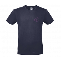 T-SHIRT (homme) -Les écuries d'accroche coeur - Navy - #E190