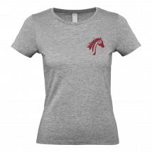 T-SHIRT (femme) - Les amis des écuries du Luberon - Gris clair - #E190
