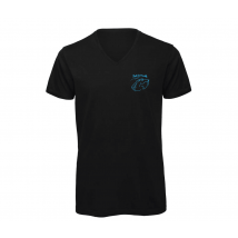 T-SHIRT (homme) Col V - Poil de Parole - Noir