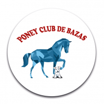 STICKER ROND - Poney club de Bazas