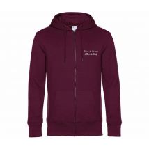 SWEAT ZIPPÉ (Homme) - Ecurie du cerneux - Bordeaux - BCU03K