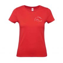 T-SHIRT (femme) -Ecurie de Melville- Rouge- #E190