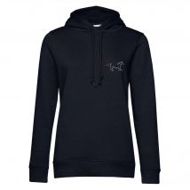 SWEAT A CAPUCHE (femme) – Les Écuries de Saint Laurent des Bois - Navy - BCW34B