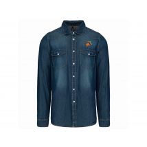 Chemise en jean manches longues (homme) - Brimbo Equitation - Blue jean - K519