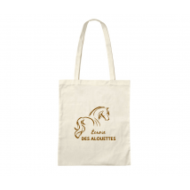 TOTE BAG - Ecurie des alouettes - Beige- LS42OE