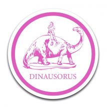 STICKER ROND - Il Dinausaurus