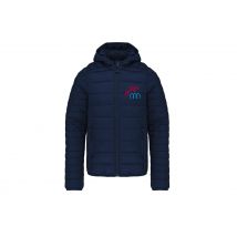 DOUDOUNE AVEC MANCHES ET CAPUCHE (enfant) - EE Hubert ANSELIN - Navy - K6112