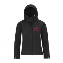 SOFTSHELL (femme) - Perle Photographie - Noir - BC660