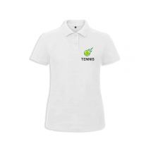 POLO (femme) - Blagapro TENNIS CLUB - Blanc - BCI1F