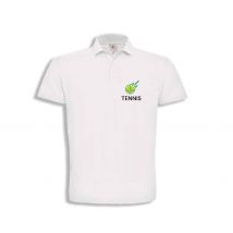 POLO (homme) - Blagapro TENNIS CLUB - Blanc - BCID1