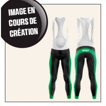 Cyclisme - Cuissard long - avec bretelles - subli partielle (homme)