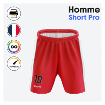 Basketball - Short pro - bande côtés mesh (homme)