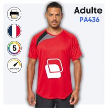 MAILLOT MANCHES COURTES WAVE (Adulte) - PA436