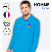 POLO MANCHE LONGUE BASIC+ (HOMME) - K256