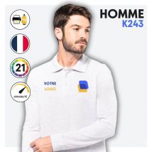 POLO PIQUE MANCHE LONGUE (HOMME) - K243
