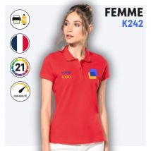 POLO PIQUE (FEMME) - K242