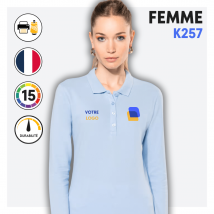 POLO MANCHE LONGUE BASIC+ (FEMME) - K257