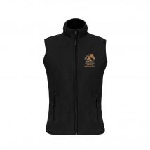 Veste micropolaire zippée sans manches (femme) – Centre Equestre du Château - Noir - K906