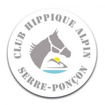 STICKER ROND - Club Hippique Alpin Serre-Ponçon
