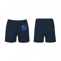 Bermuda chino premium (femme) - M POKER CLUB RIORGES - Navy - NS739
