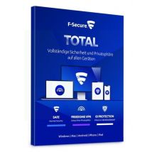 F-Secure Total Security & VPN 3 Dispositivos / 1 Ano