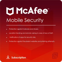 McAfee Mobile Security 1 Dispositivo / 1 Ano