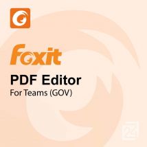 Foxit PDF Editor for Teams (GOV) Windows 1 Ano a partir de 1000 Utilizador(es) 1 - 9 Utilizador(es)