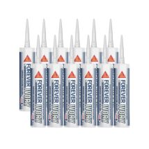 Sika Forever Hygienic Silicone Sealant 295ml (Ivory) - Box of 12 858494-12