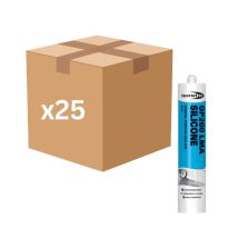 Bond-it Bond It GP200 General Purpose Silicone Sealant 275ml (Grey) - Box of 25 BDSVGY-25