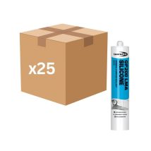 Bond-it Bond It GP200 General Purpose Silicone Sealant 275ml (White) - Box of 25 BDSVWH-25