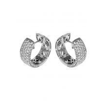 JOAILLERIE CRESUS Créoles Pavage Diamants