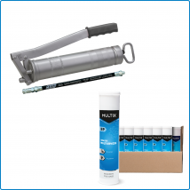 Pack Pompe à graisse INDUSTRIE RENSON + 24 cartouches de graisse CONDAT MULTIX à pousser