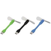 Hama Notebook Fan USB Powered Mini Fan Flexible Gooseneck PC Laptop & Mac [Colour Random]