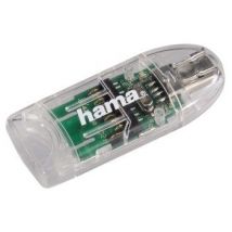 Hama 8in1 USB 2.0 SD/MicroSD Card Reader, transparent