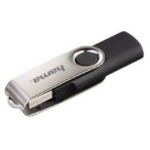 Hama Rotate FlashPen, USB 2.0, 128 GB, 6 MB/s, black/silver