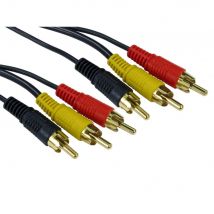 20m Compostie 3 x RCA Cable Male to Male