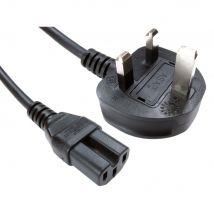 Black 2m Kettle Cable Lead Notch Mains Power Cable UK Plug for Wall Paper Stripper Steamer 13A [with Hot Condition]