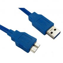 0.75m USB 3.0 Type A (M) to Micro B (M) Data Cable - Blue